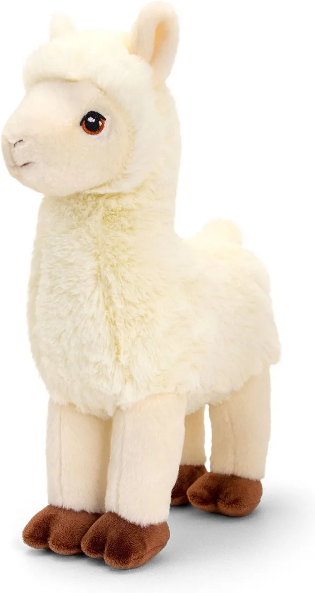 Keel Toys Witte Lama Pluche Knuffel 30cm