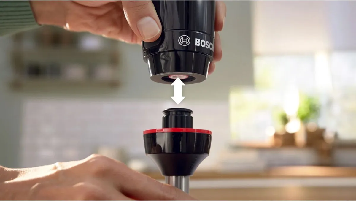 Bosch ErgoMaster Staafmixer 1000W - QuattroBlade Messen - Zwart