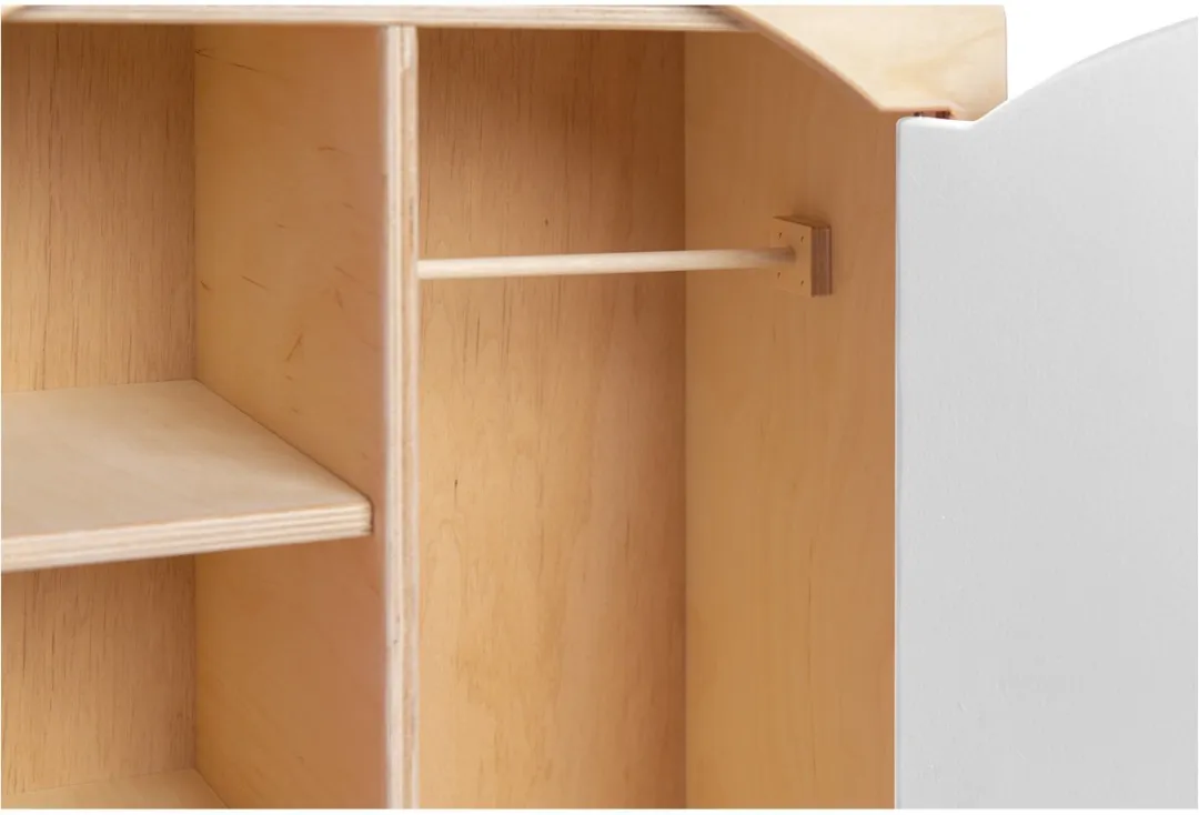 Van Dijk Toys houten Poppenkledingkast - Wit