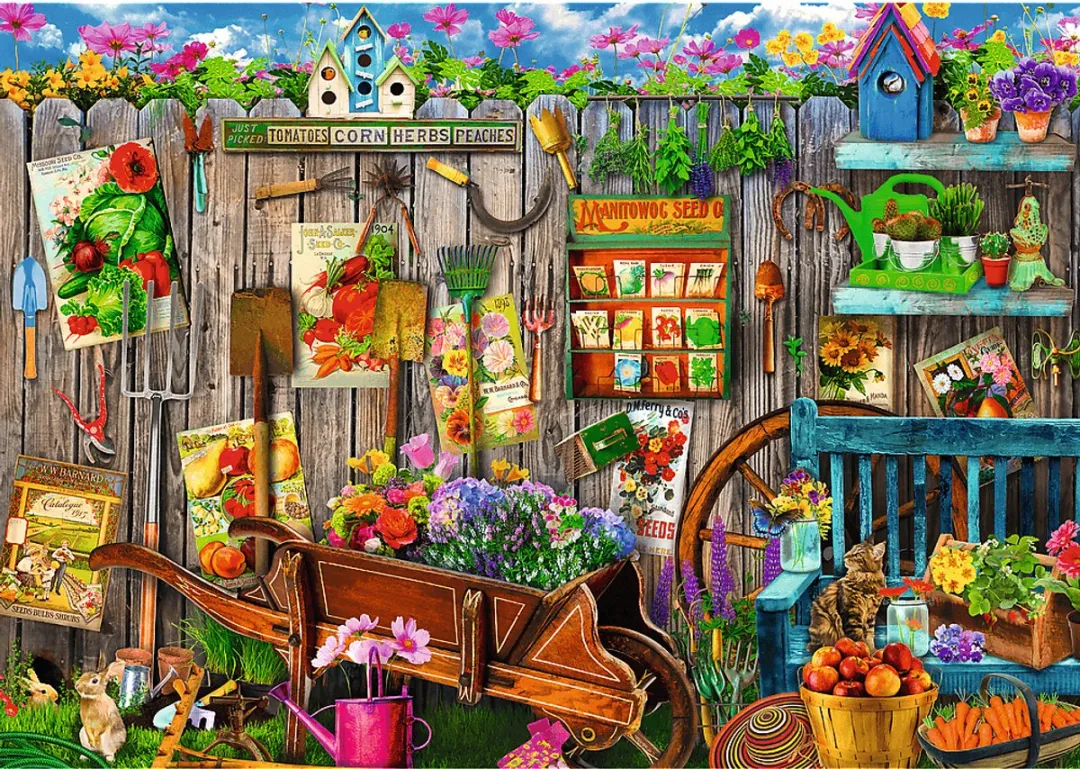 Trefl Working in the Garden Legpuzzel 500 Stuks - 2x500 Stuks - Multicolor