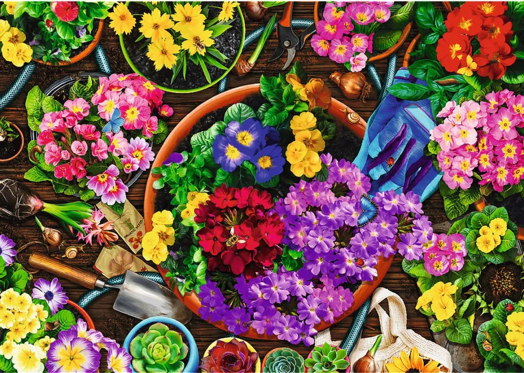 Trefl Working in the Garden Legpuzzel 500 Stuks - 2x500 Stuks - Multicolor