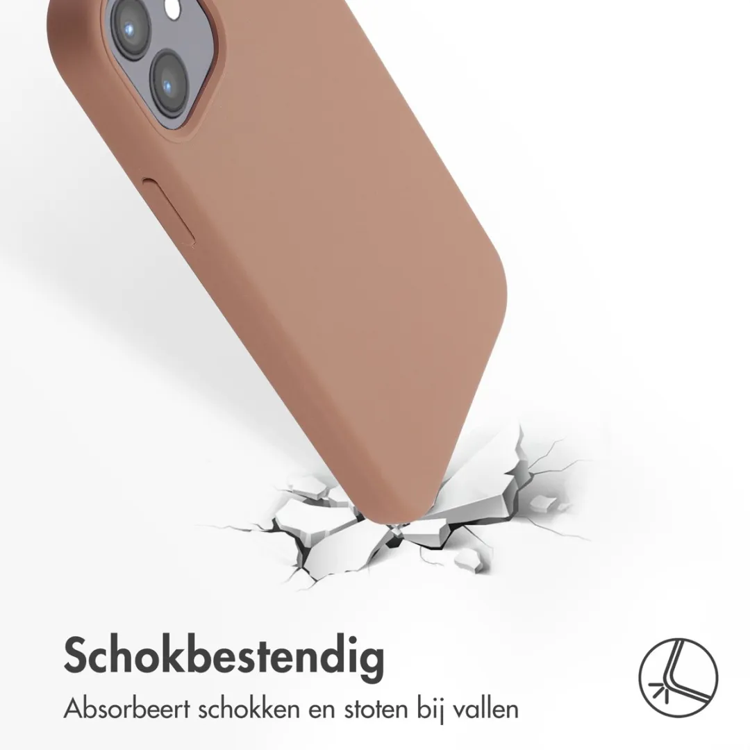 Accezz Hoesje iPhone 12 Pro/12 MagSafe - Lichtbruin