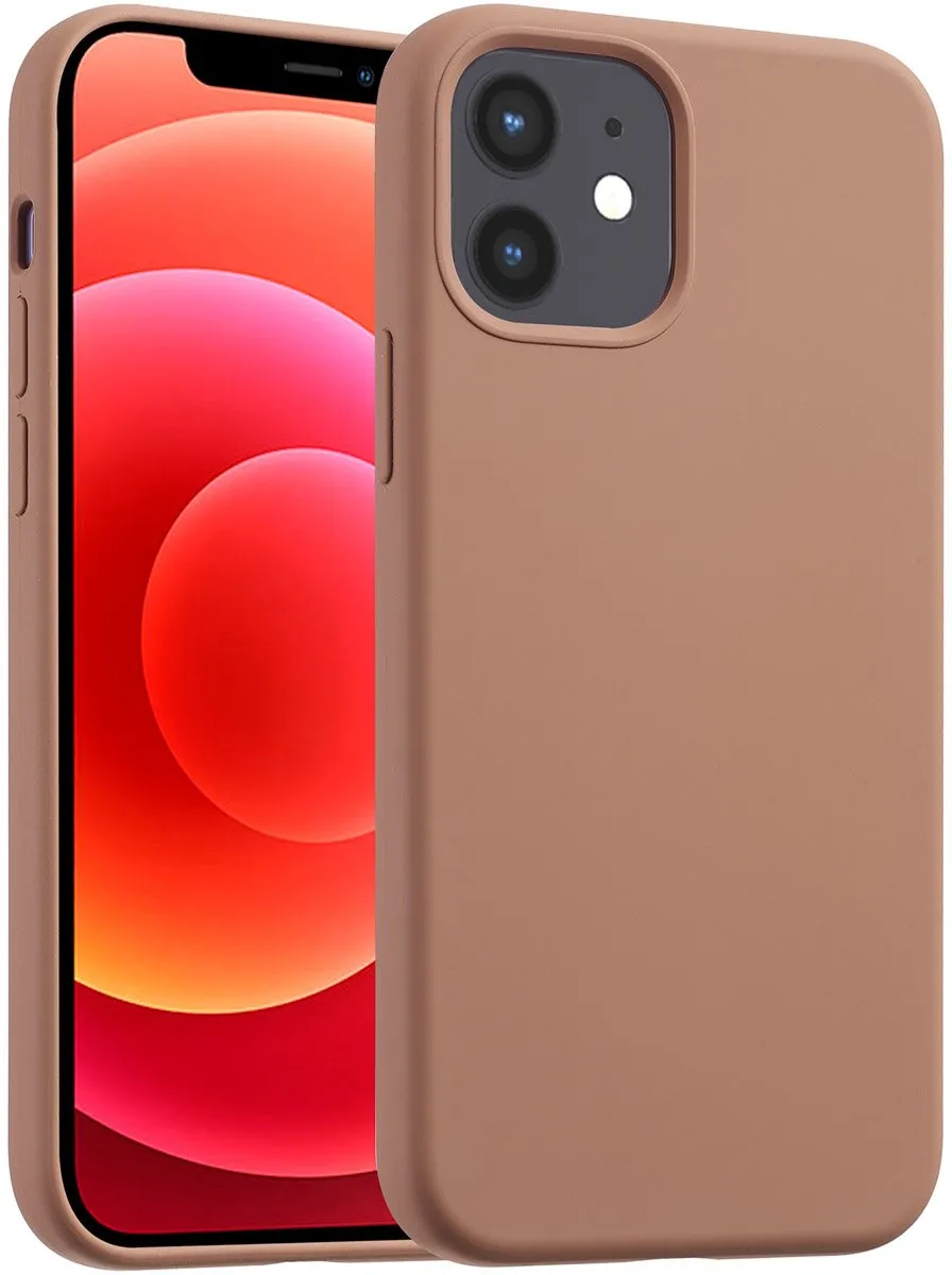Accezz Hoesje iPhone 12 Pro/12 MagSafe - Lichtbruin