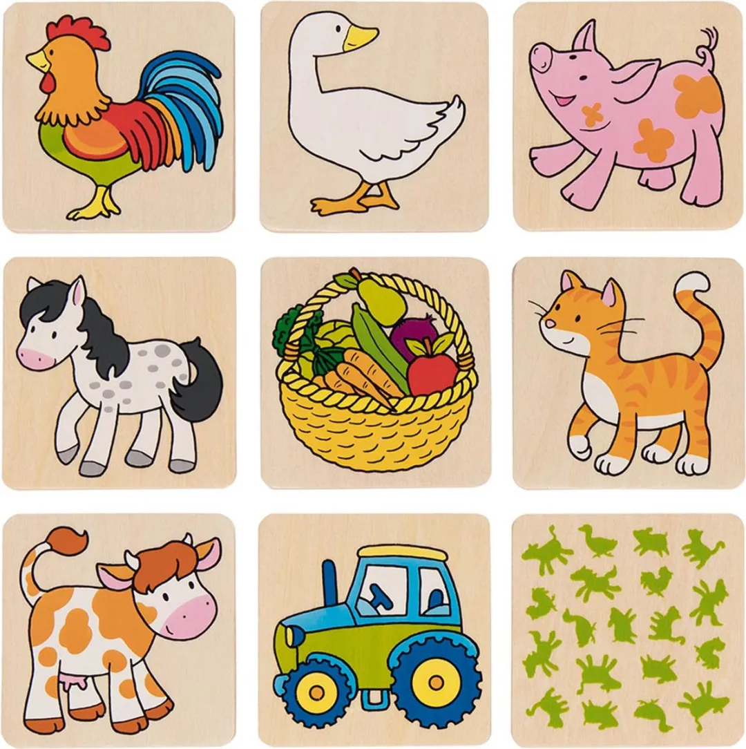Goki Memo Game Farm 56890 - Multicolor - afbeelding 2 van 5