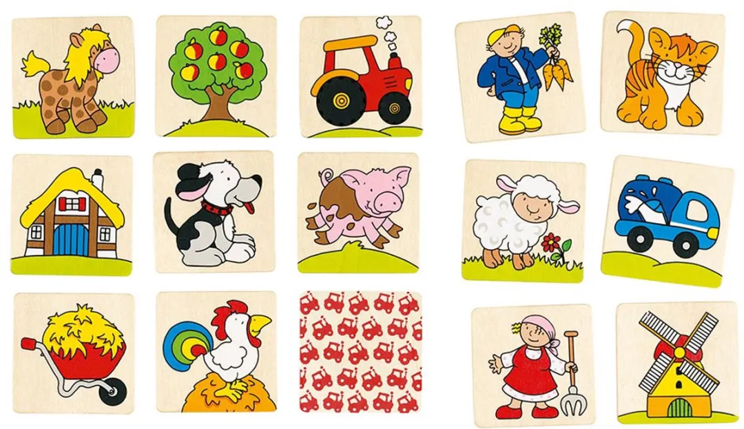 Goki Memo Game Farm 56890 - Multicolor - afbeelding 4 van 5