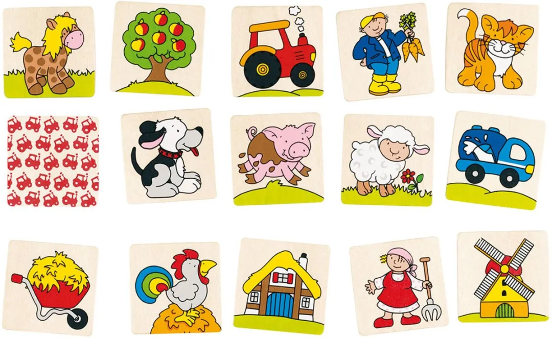 Goki Memo Game Farm 56890 - Multicolor - afbeelding 5 van 5