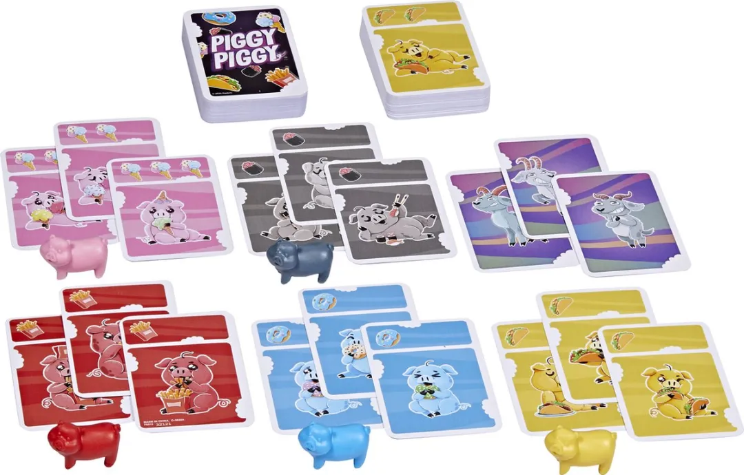 Hasbro Gaming Piggy Piggy Kaartspel - 2-7 Spelers