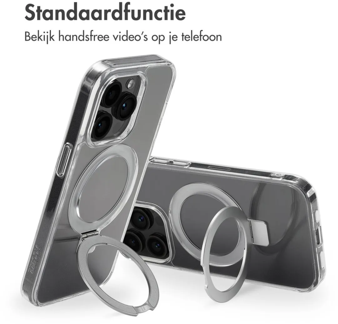 Accezz Hoesje iPhone 14 Pro Transparant - MagSafe