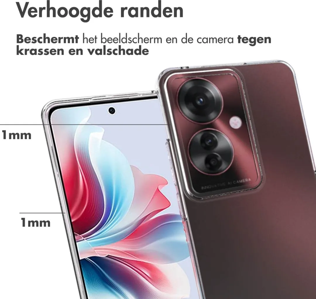 Accezz Hoesje Oppo Reno 11F - Transparant