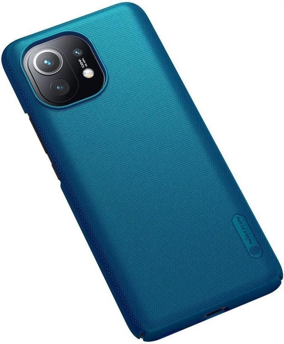Nillkin Super Frosted Shield - Hoesje geschikt voor Xiaomi Mi 11 Blauw