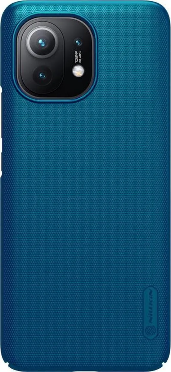Nillkin Super Frosted Shield - Hoesje geschikt voor Xiaomi Mi 11 Blauw