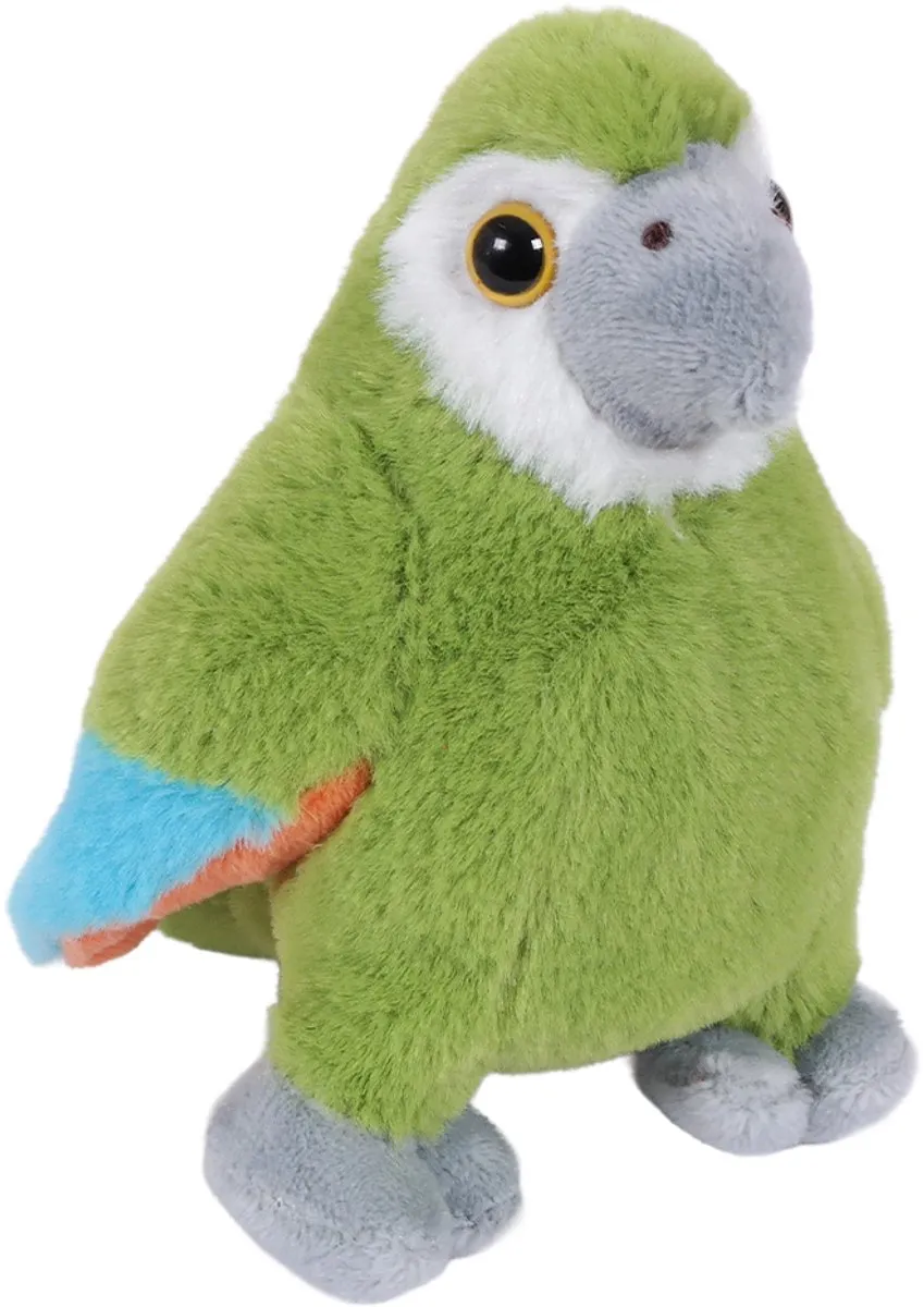 PIA Soft Toys Pluche Papegaai - Groen 12cm