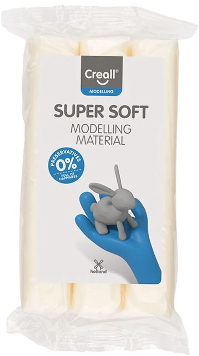 Creall Boetseerklei Supersoft Wit 500g