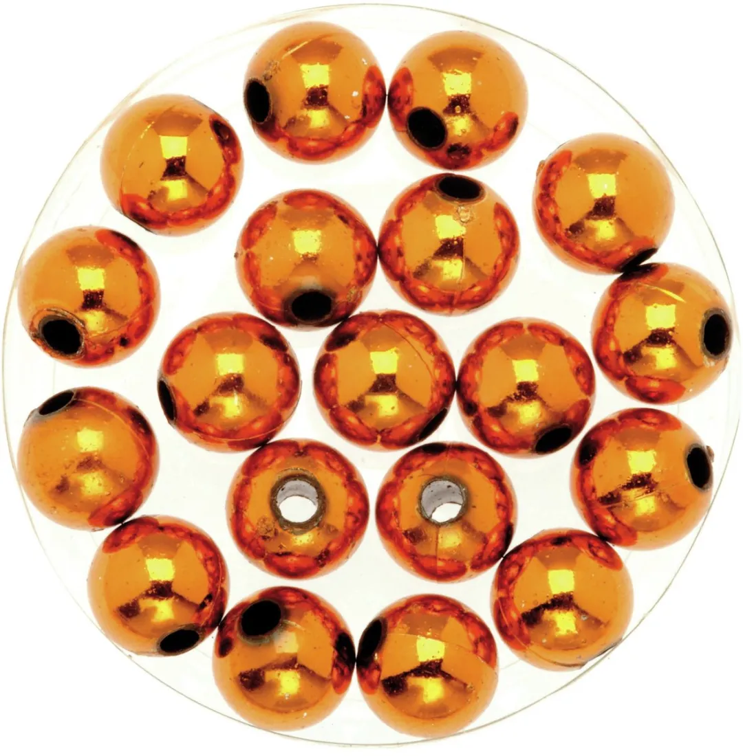 Glorex Hobby Glans Deco Kralen Oranje - Ø10mm - 360 Stuks