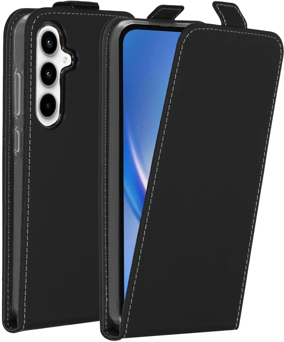 Accezz Hoesje Samsung Galaxy A35 Flipcase - Zwart