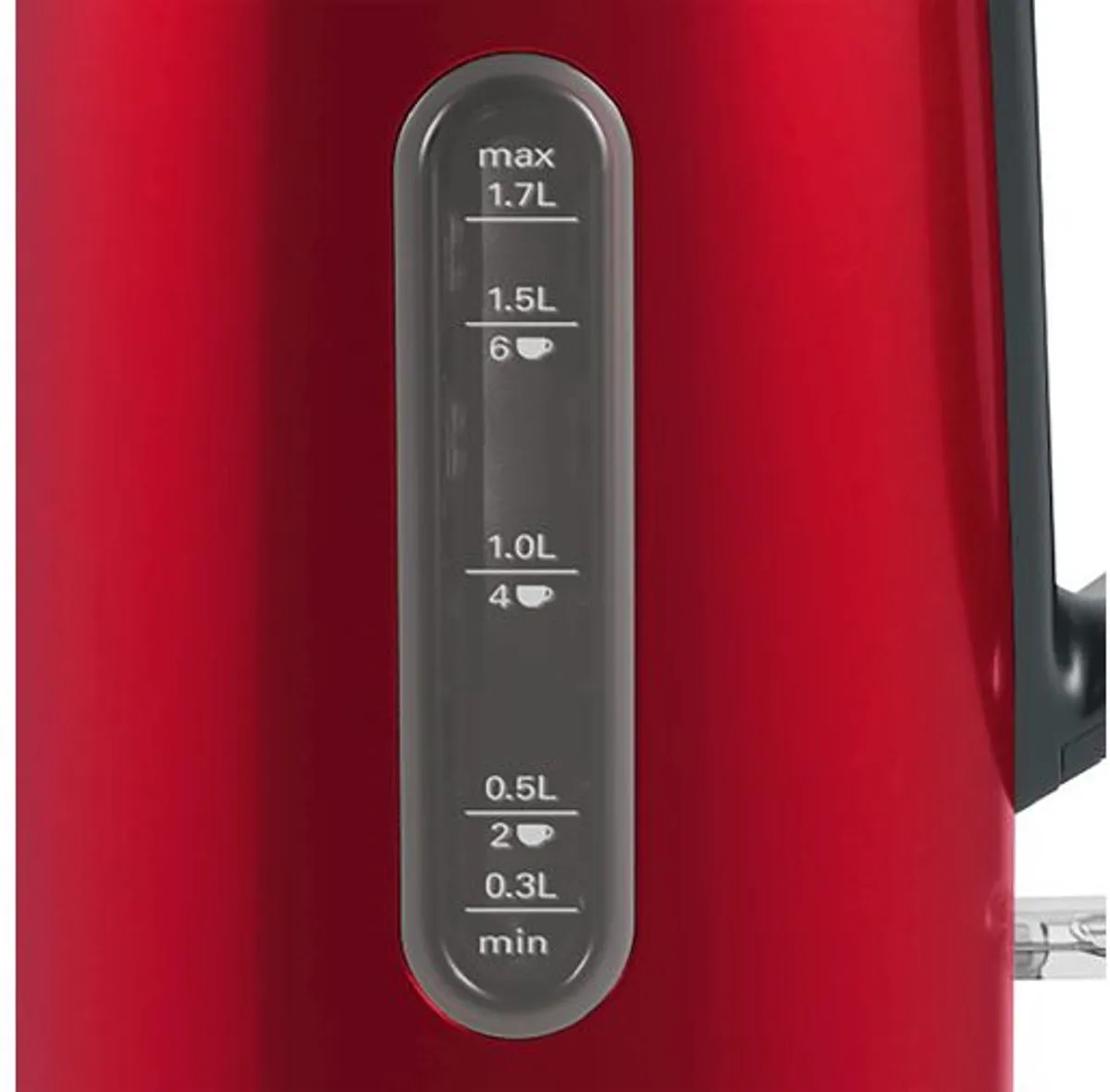 Bosch TWK4P434 DesignLine - Waterkoker - Rood / Zwart