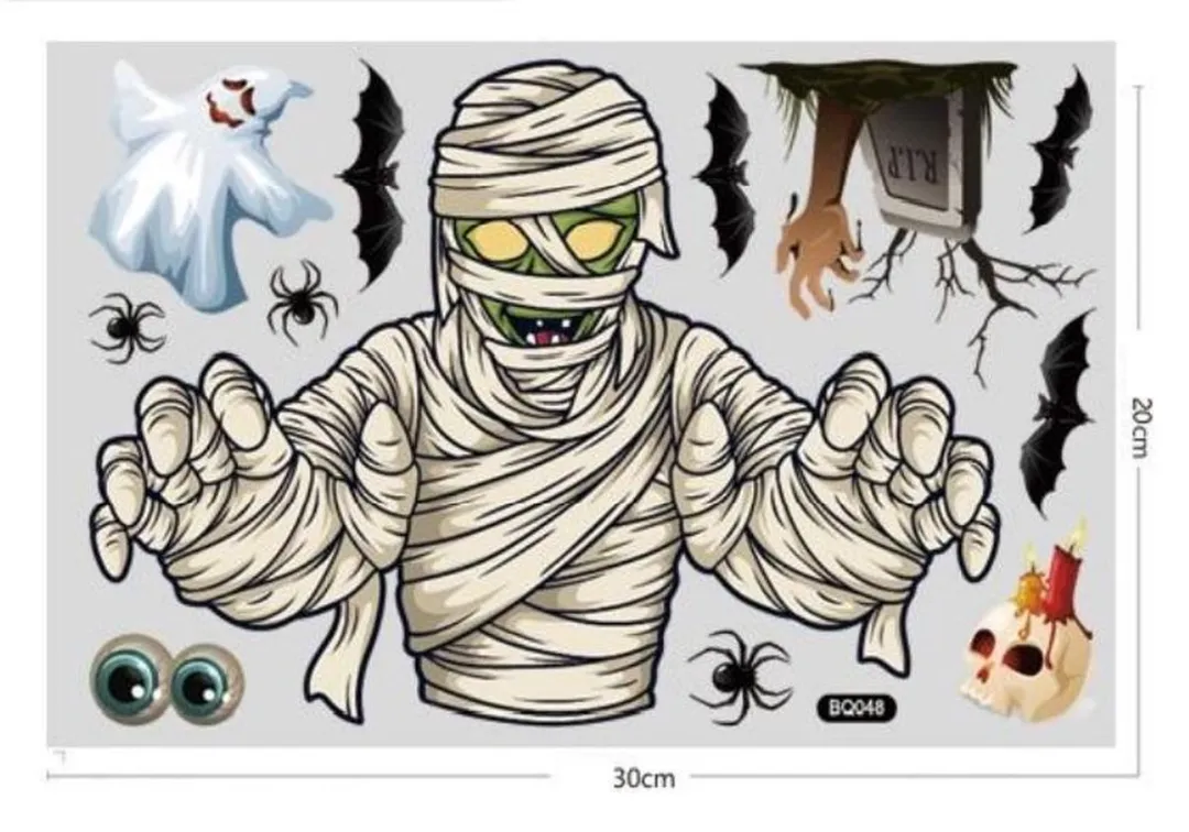 VinkToys Halloween Raamstickers - 102 Stuks (8-delig)