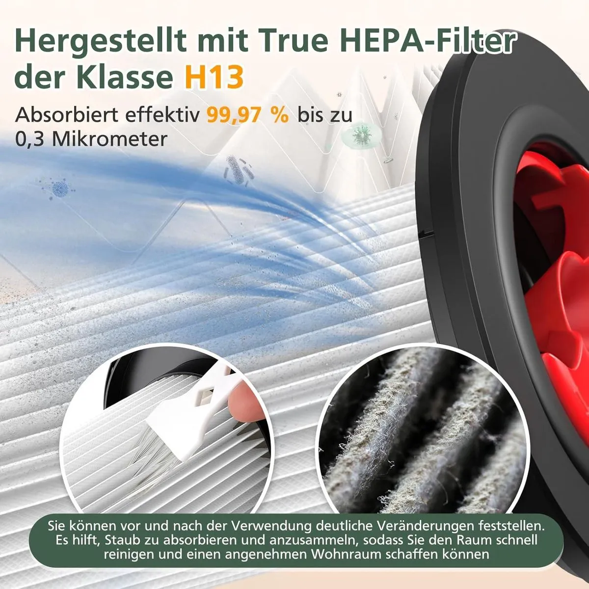 Bosch HEPA Reservefilters 12023349 - 2 Stuks - Rood/Wit/Zwart