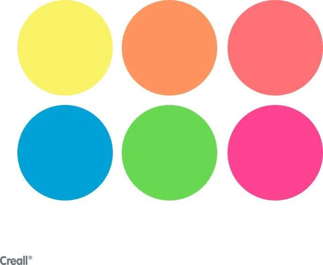 Creall Plakkaatverf Set Fluor 6x250ml - Multicolor