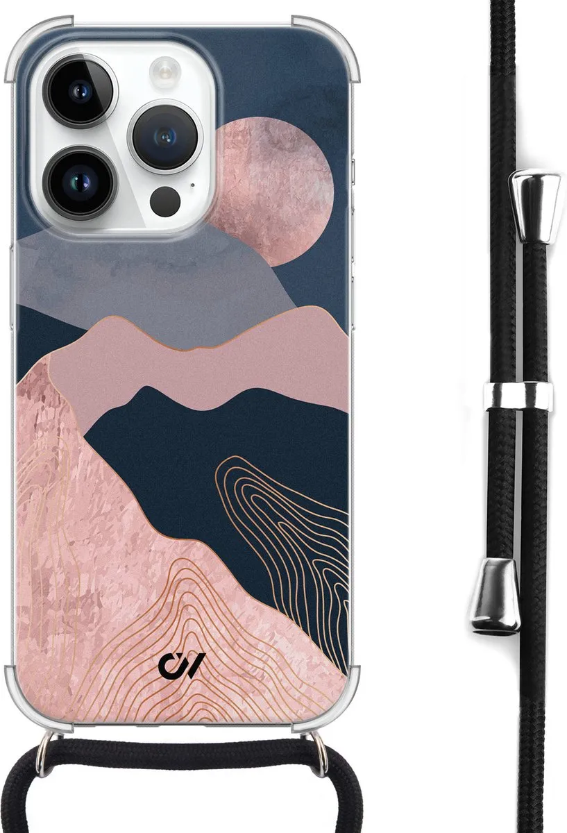 Casevibes Telefoonhoesje iPhone 14 Pro Max Landscape Rosegold