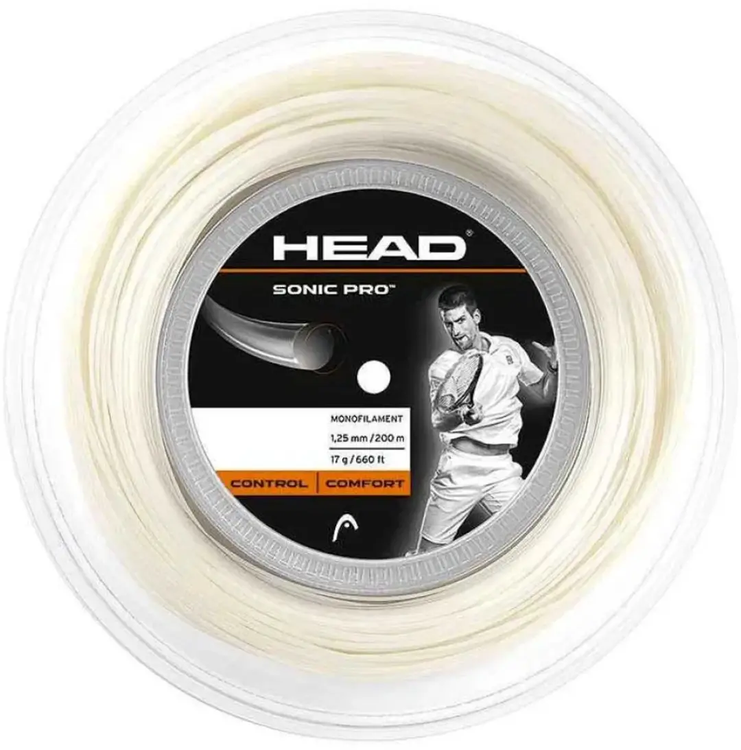 Head Sonic Pro Tennissnaar 1.25mm - 200m - Wit - afbeelding 2 van 2