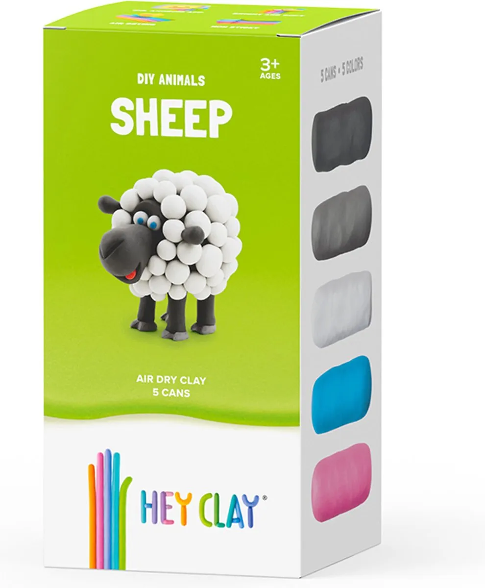 TM toys Hey Clay DIY Schapen Knutselkit - 5 Stuks