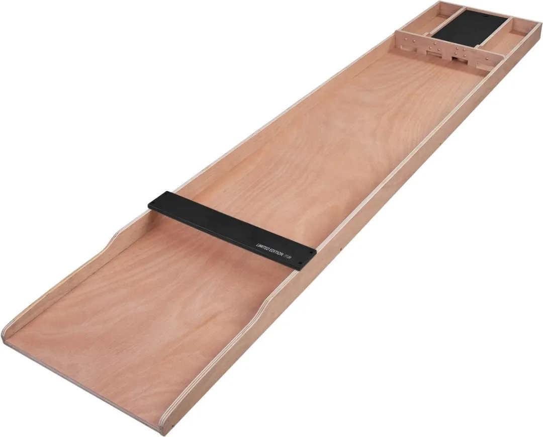 ThysToys Sjoelbak 200 cm - Wedstrijdsjoelbak van hout met 30 sjoelstenen