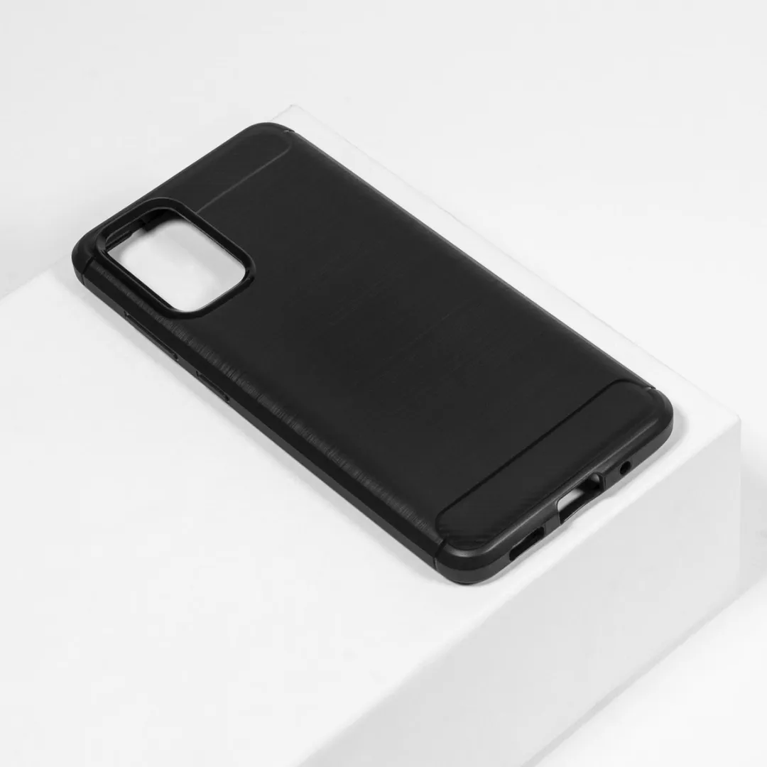 BMAX Carbon Hoesje Samsung Galaxy S20 Plus - Zwart