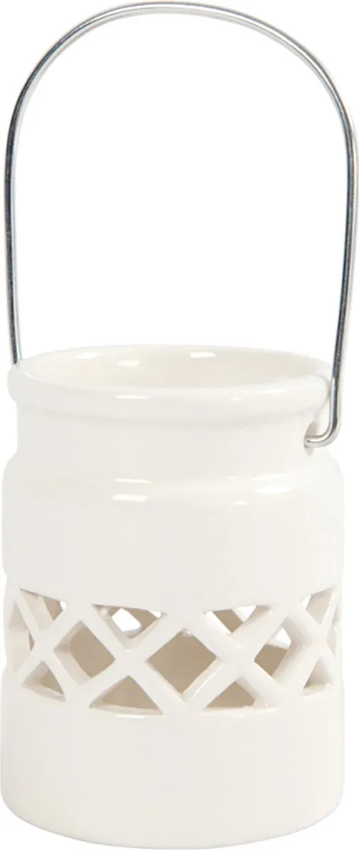 Creativ Company Porseleinen Lantaarn 8cm - 2 Stuks Multicolor