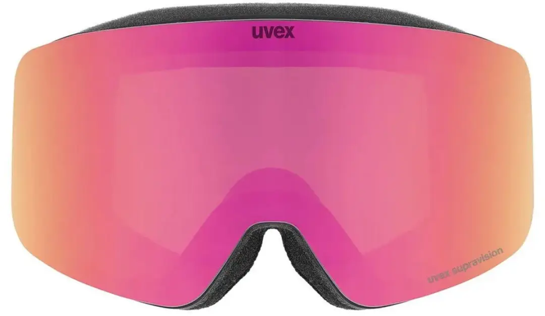 Uvex pwdr FM Skibril Junior - Black Matt - Roze Lens - afbeelding 2 van 5