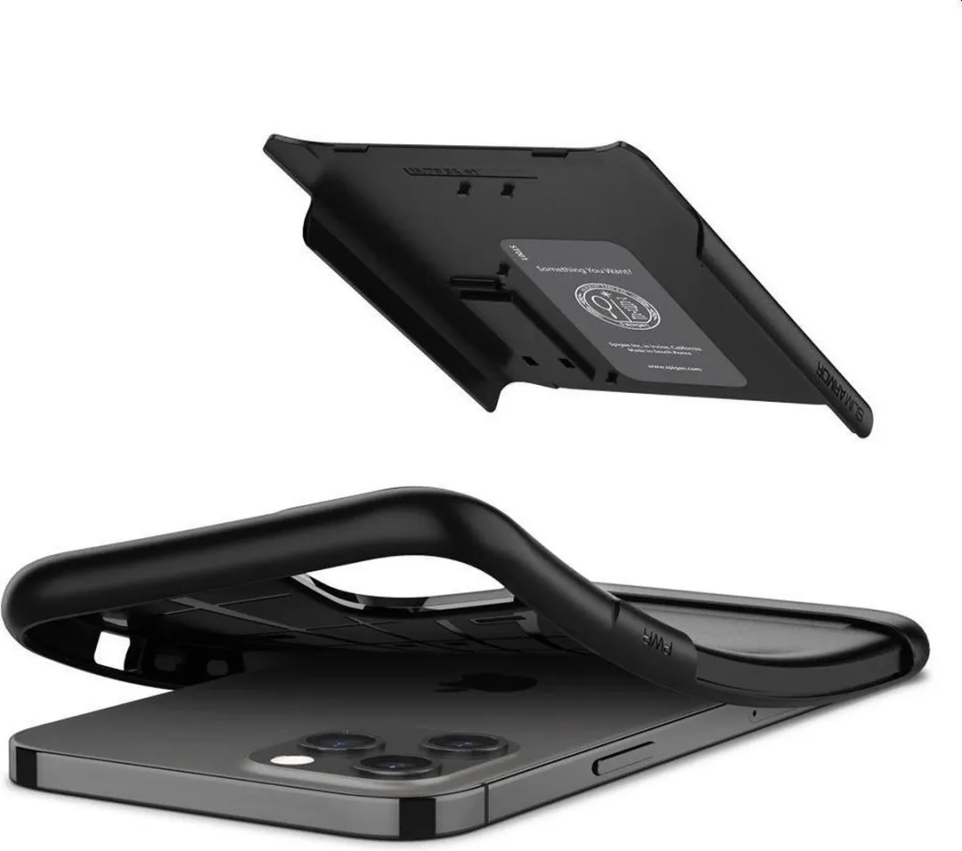Spigen Slim Armor Air iPhone 12 Pro Max Hoesje 43596 - Zwart