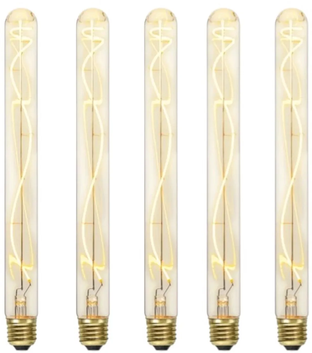 Star Trading Staaflamp E27 4W Super Warm Wit - 5 Stuks