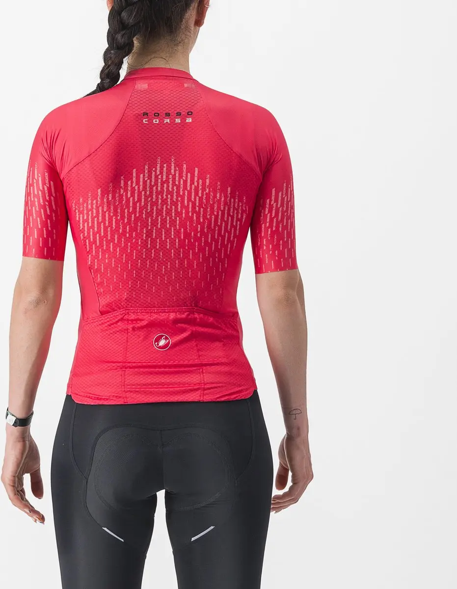 Castelli Aero Pro W Jersey Fietsshirt - Hibiscus - L - afbeelding 2 van 6