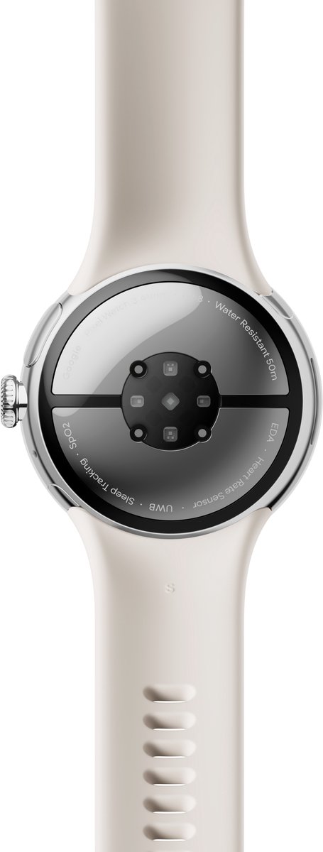 Google Pixel Watch 3 - Smartwatch - 41mm - Zilver/Porselein