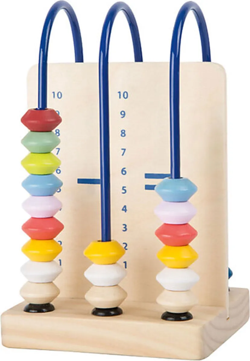 Small Foot Houten Abacus 11165 - Rekensommen - Print