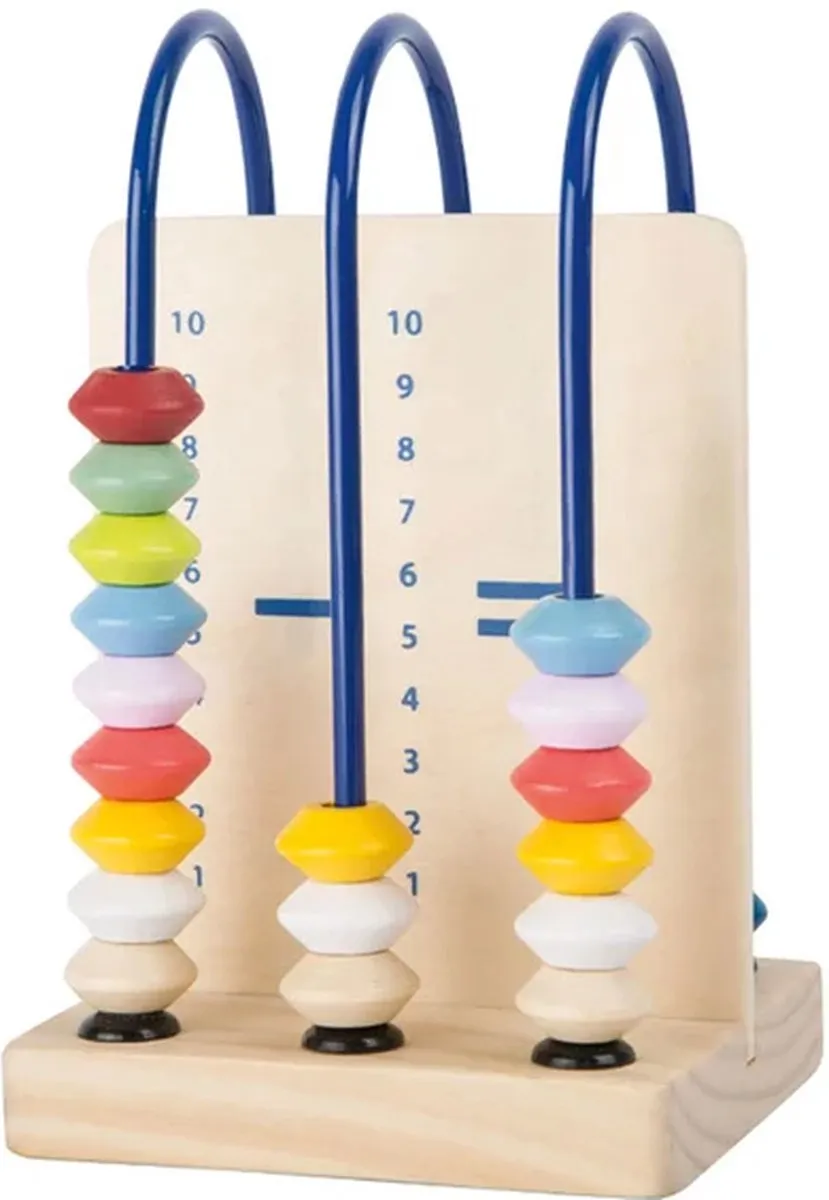 Small Foot Houten Abacus 11165 - Rekensommen - Print