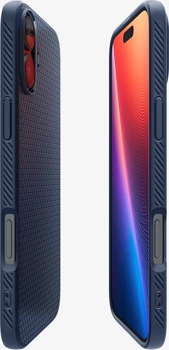 Spigen Liquid Air Hoesje ACS08067 - iPhone 16 Plus - Blauw