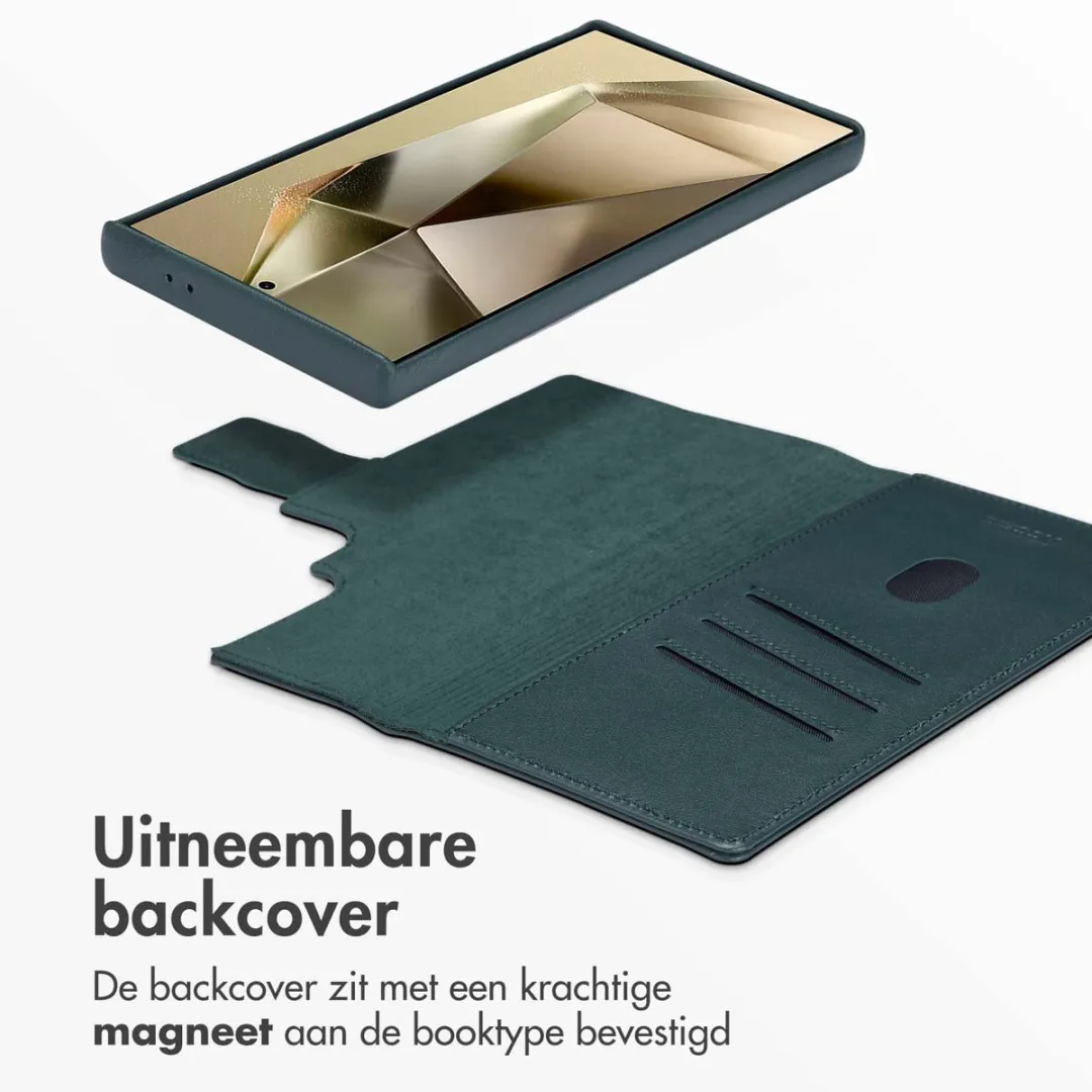 Accezz Hoesje Samsung Galaxy S24 Ultra 2-in-1 Leather Bookcase - Cedar Green