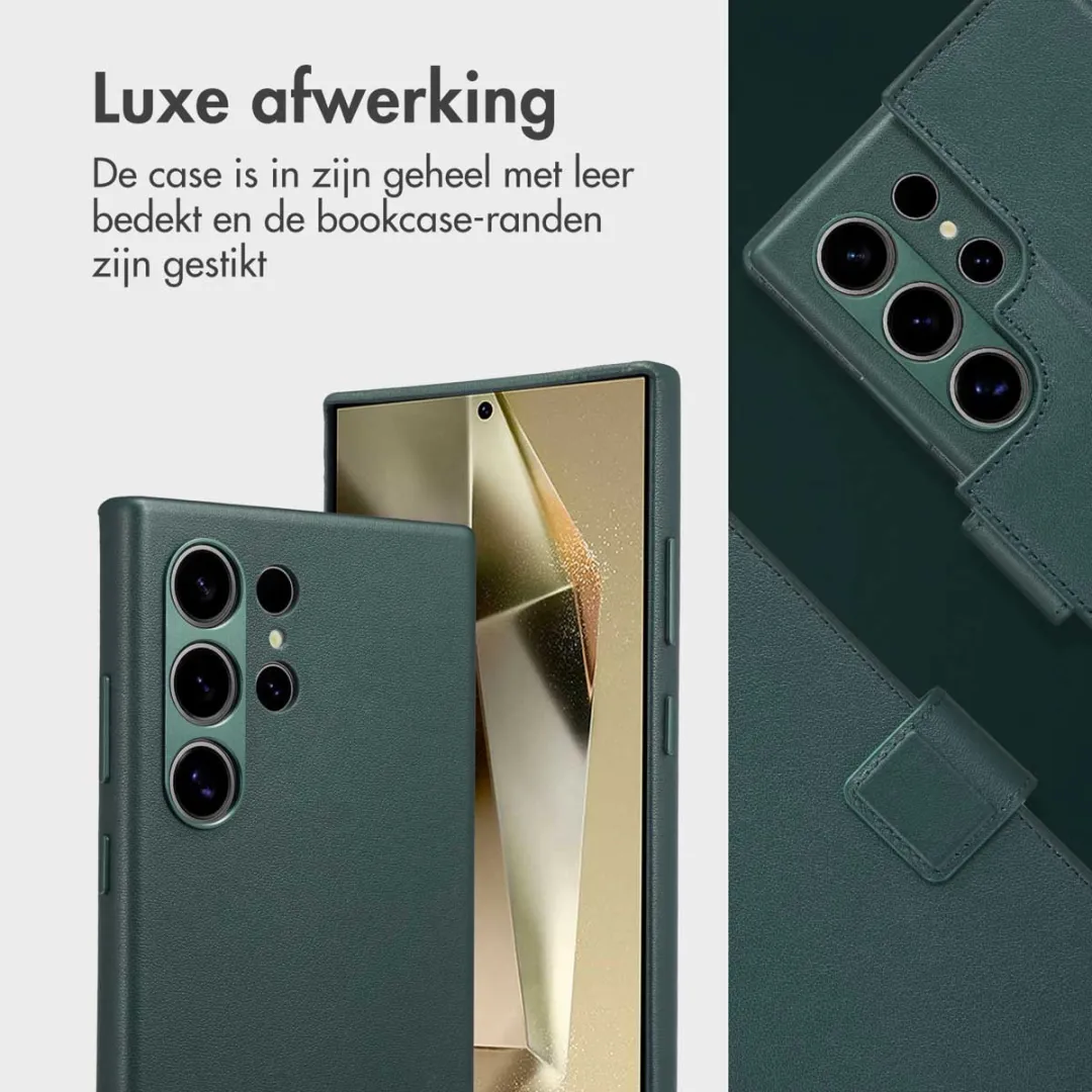 Accezz Hoesje Samsung Galaxy S24 Ultra 2-in-1 Leather Bookcase - Cedar Green