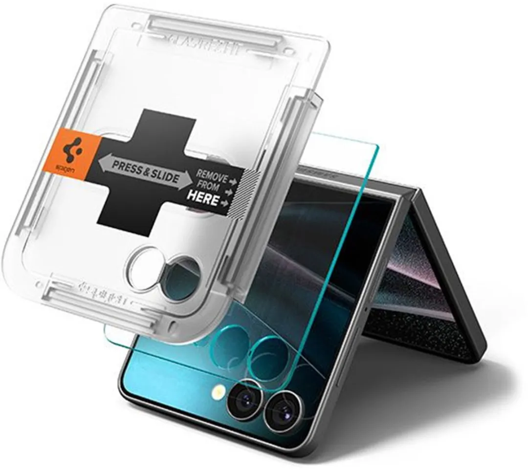 Spigen EZ Fit Glas.tR AGL09586 Screenprotector - Samsung Galaxy Z Flip 7