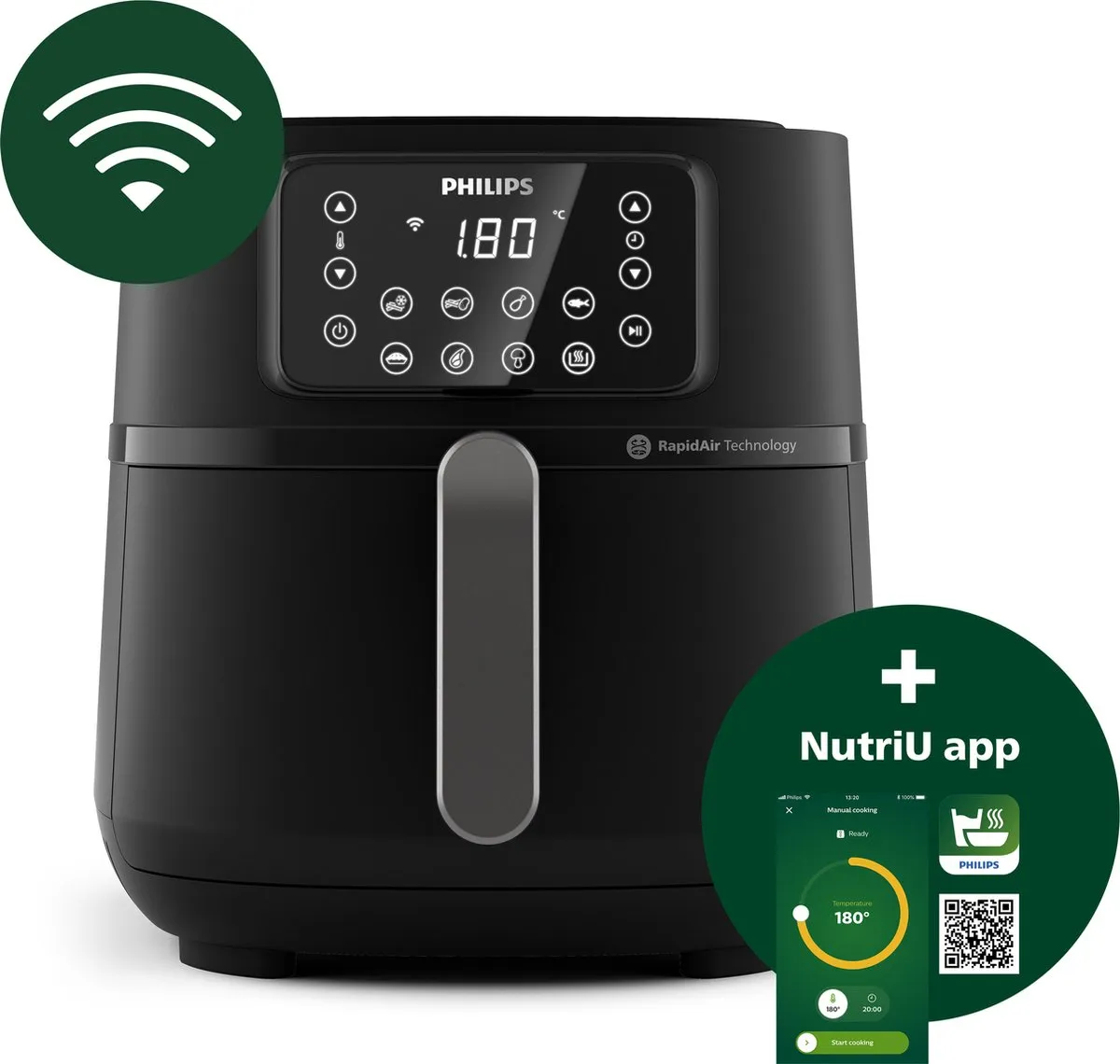 Philips 5000 Series Airfryer XXL HD9285/90 - 7.2L - Zwart