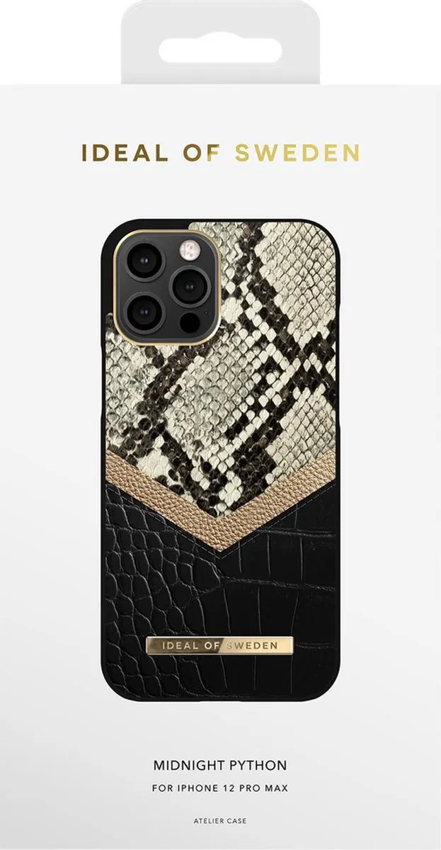 iDeal of Sweden iPhone 12 Pro Max Hoesje Midnight Python
