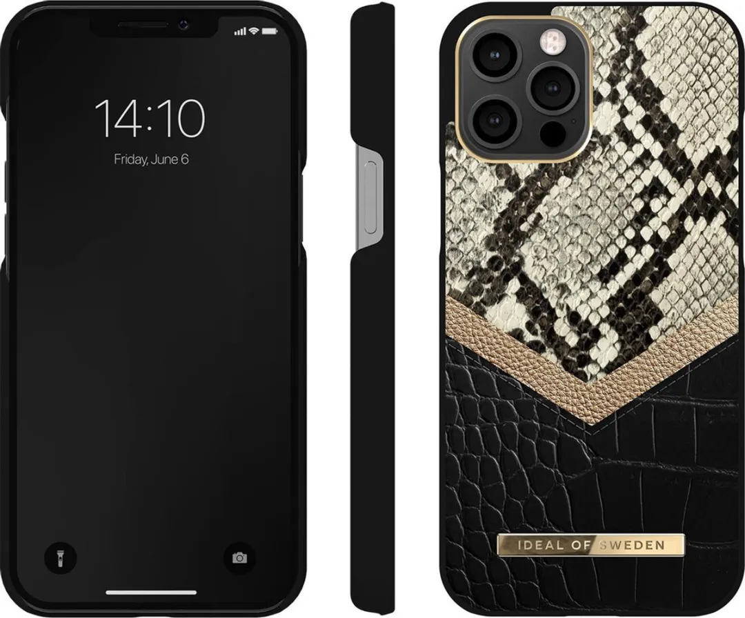 iDeal of Sweden iPhone 12 Pro Max Hoesje Midnight Python