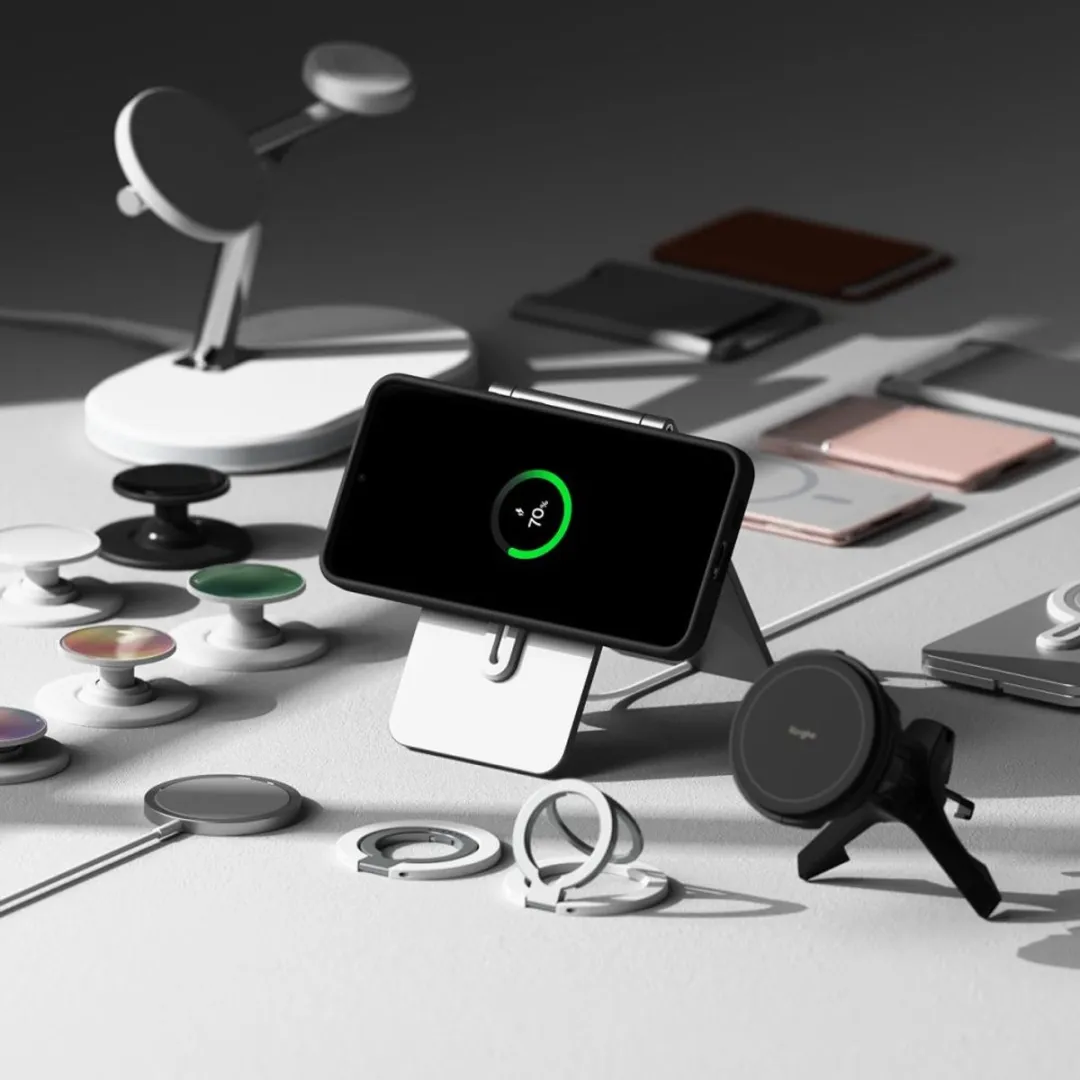 Ringke Silicone Magnetische Hoes Voor Galaxy S25+ Plus Scherm- En Telefoonbescherming