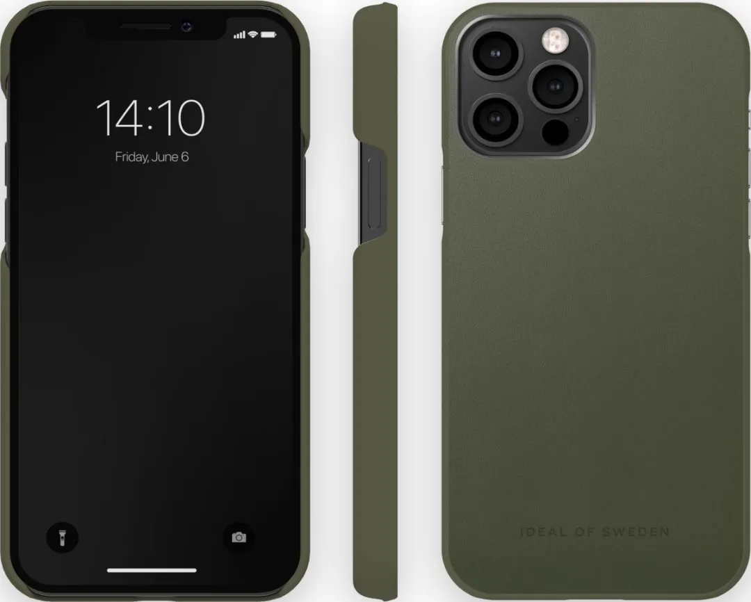 iDeal of Sweden Atelier Case Introductory Unity iPhone 12/12 Pro - Intense Khaki