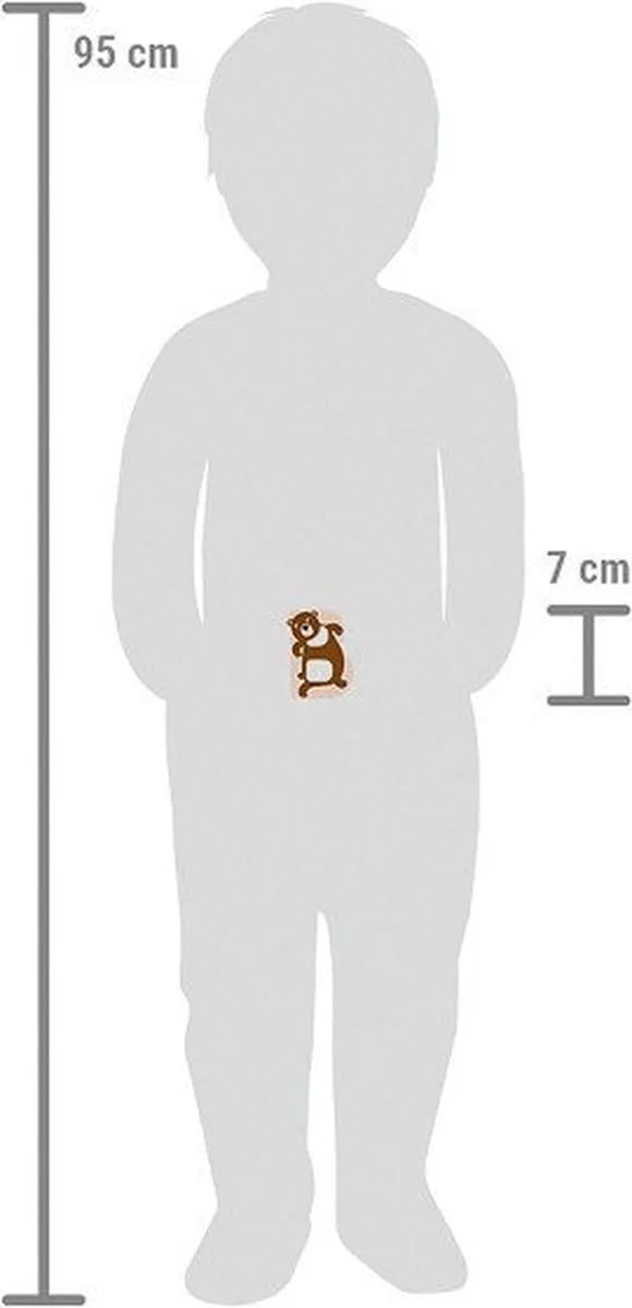 Small Foot Houten Kinderletter B - Berenontwerp - Meerkleurig - afbeelding 4 van 4