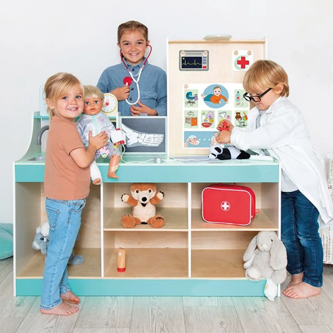 Beleduc Doktersspel 3-in-1 Multicolor