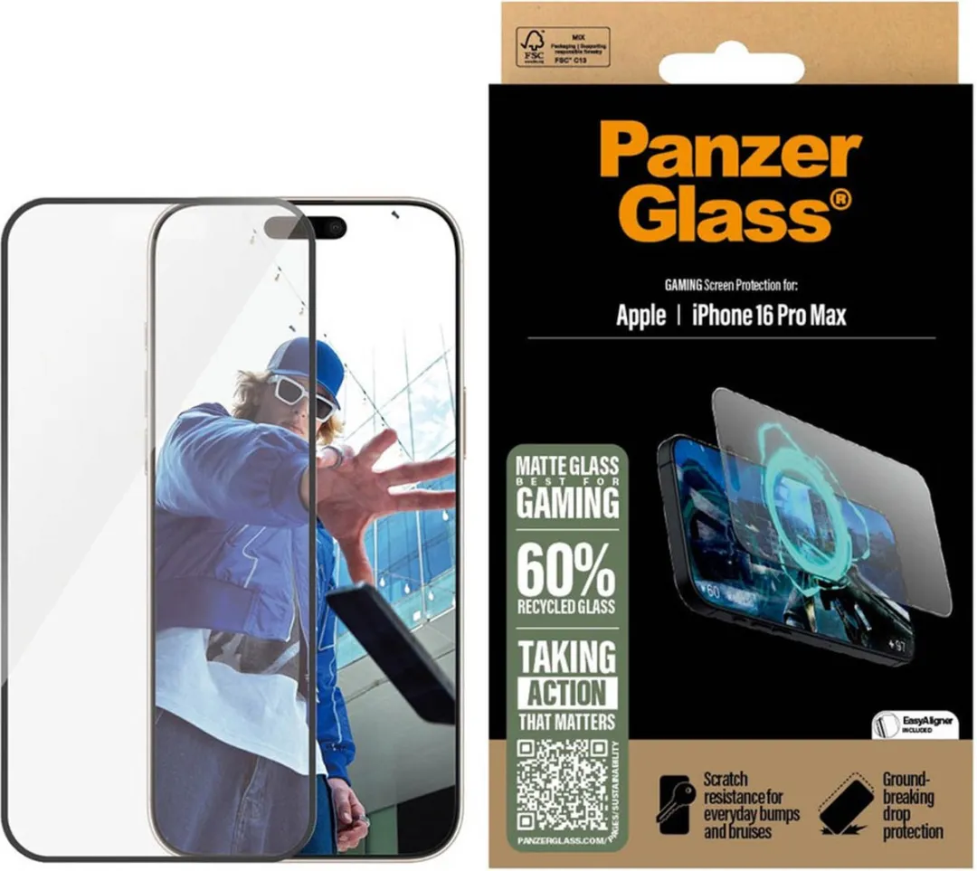 PanzerGlass Screenprotector iPhone 16 Pro Max - 6257865