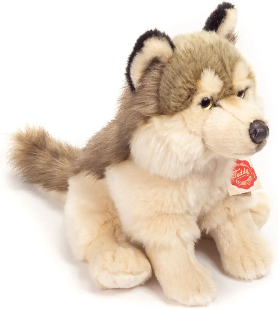 Teddy Hermann Knuffel Wolf - Wolfven - 29 cm - Grijs