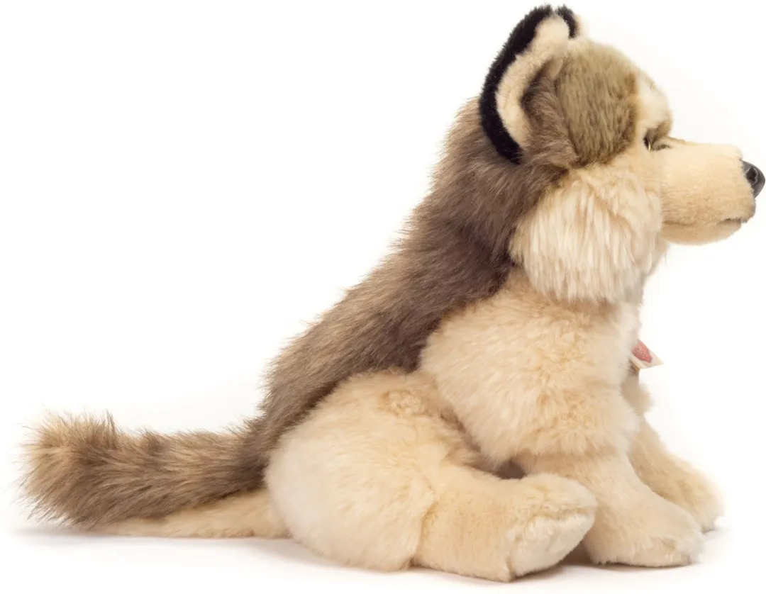 Teddy Hermann Knuffel Wolf - Wolfven - 29 cm - Grijs